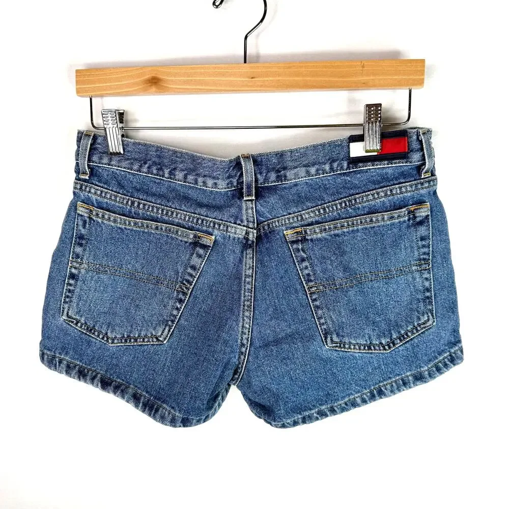 Y2K Tommy Hilfiger Low Rise Denim Shorts Size 11